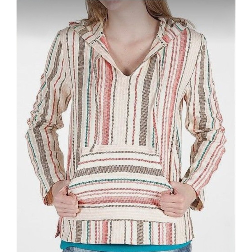 Roxy Tequila 2 Beach Baja Poncho Hoodie Size XS